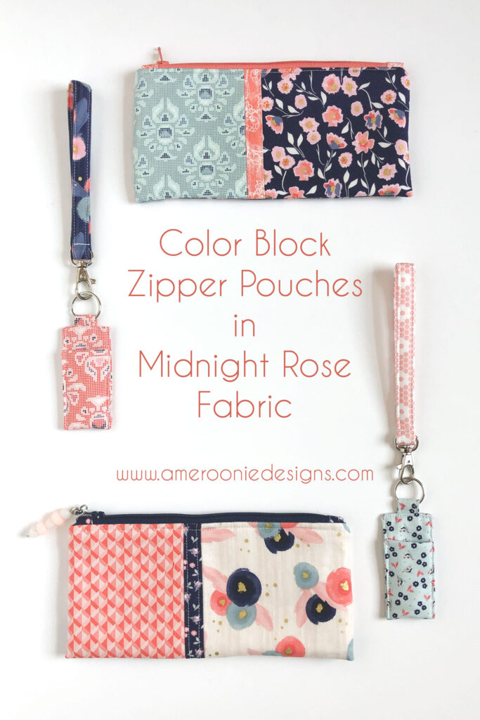 How to sew a simple zipper pouch with free tutorial - Ameroonie Designs