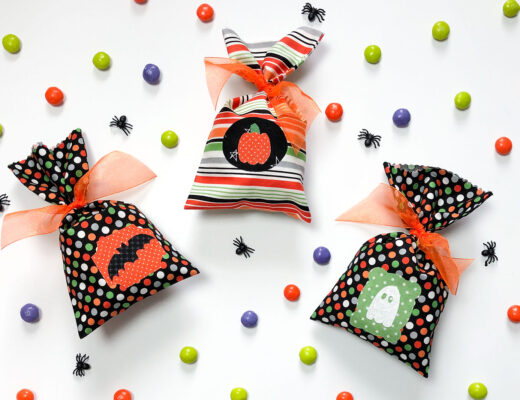 Use fabric to sew up Simple Fabric Treat Bags