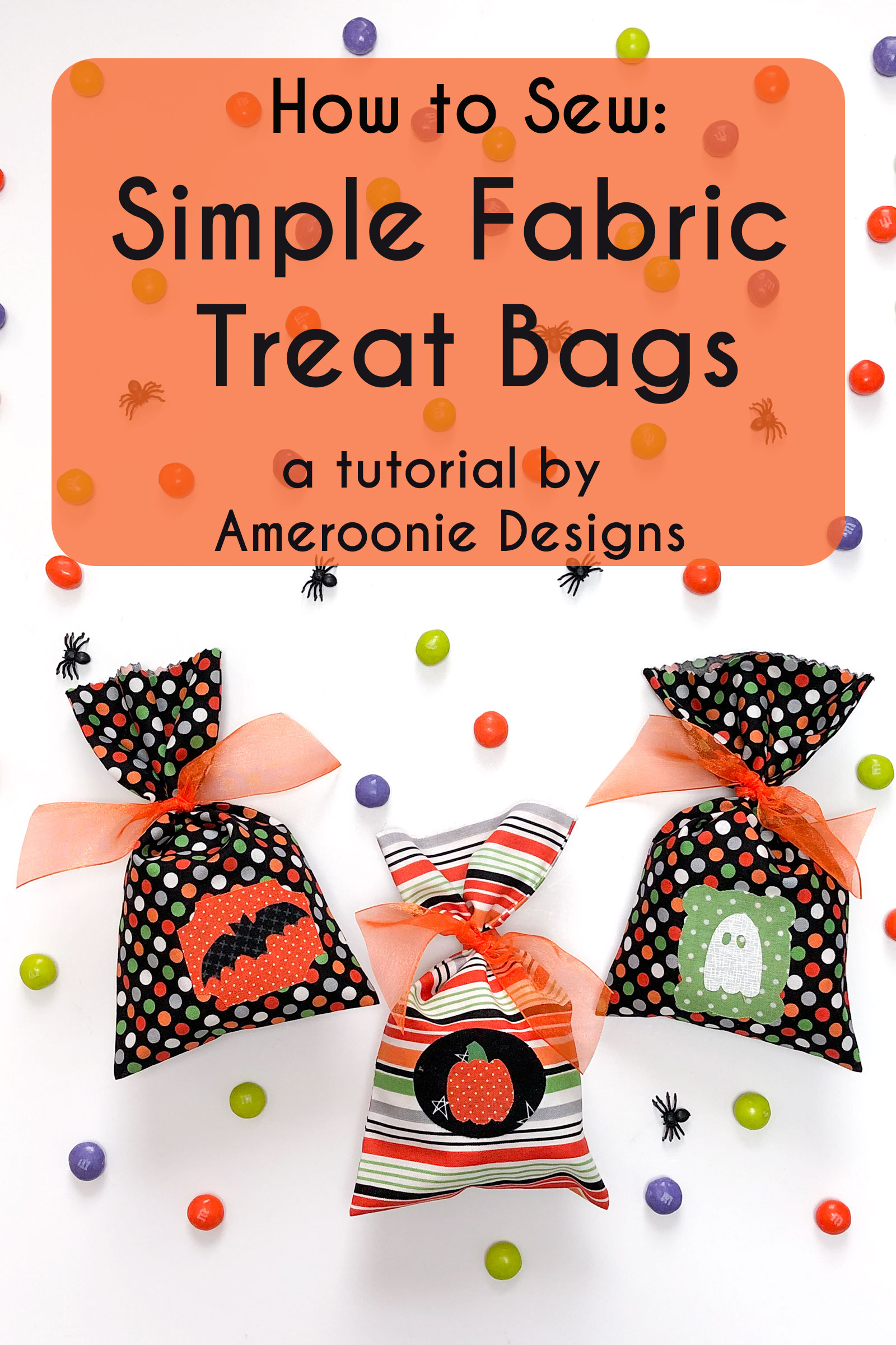 How to Sew Simple Fabric Treat Bags Ameroonie Designs