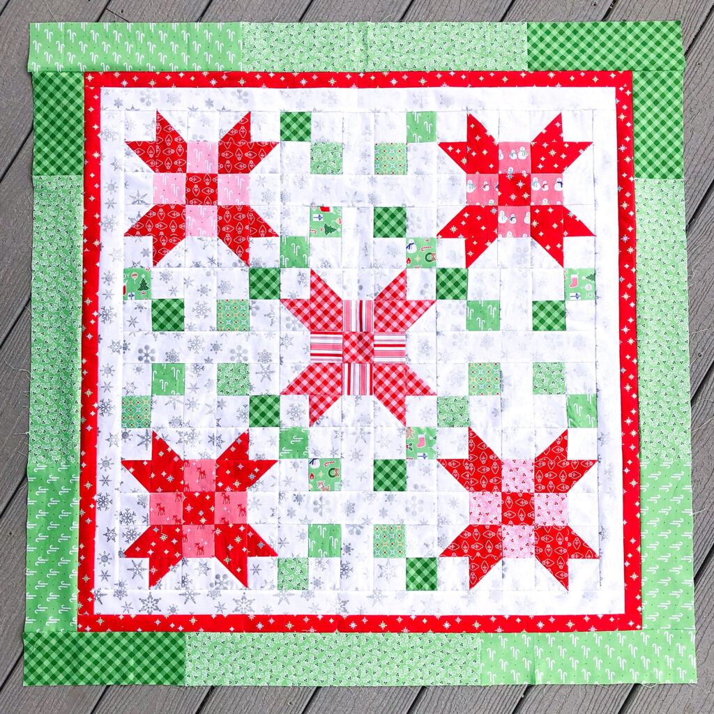 Quilting book review by Ameroonie Designs, a top US sewing blog: image of mini quilt based on Penelope quilt in Fresh Fat-Quarter Quilts book.