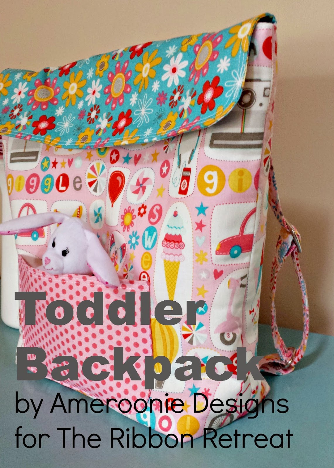 DIY Toddler Backpack Tutorial featured by top US sewing blog, Ameroonie Designs