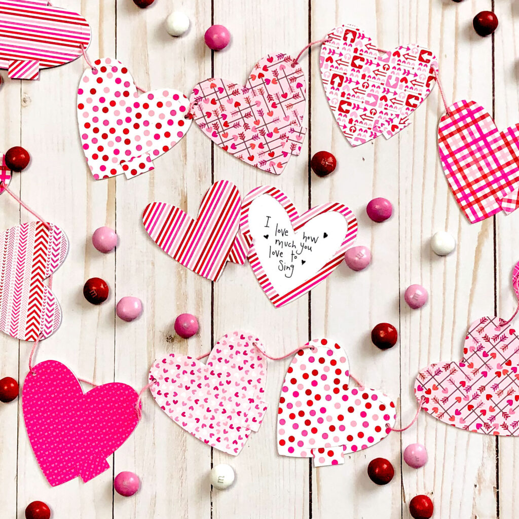 How to Make a Paper Heart Banner - Town & Country Living