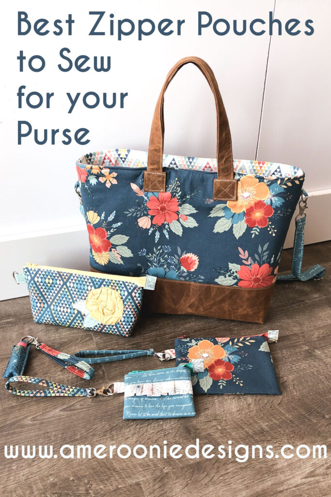 How to sew a simple zipper pouch with free tutorial - Ameroonie Designs