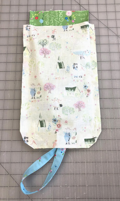 How to Sew a Small Sling Bag for Kids, a tutorial featured by top US sewing blog, Ameroonie Designs: insert exterior into lining