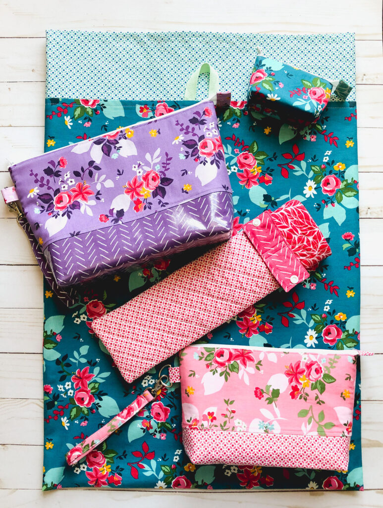 Nesting Travel Pouches Pattern by Ameroonie Designs