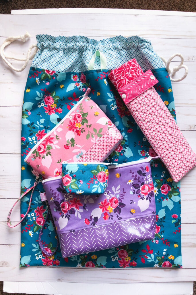 Nesting Travel Pouches Pattern by Ameroonie Designs