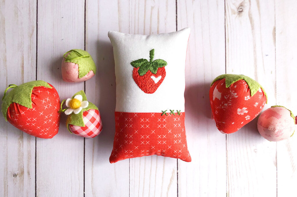 Fabric Strawberries 