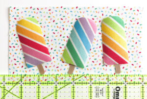 Popsicle Mug Rug Pattern A deliciously fun and free Popsicle Mug Rug Sewing tutorial
