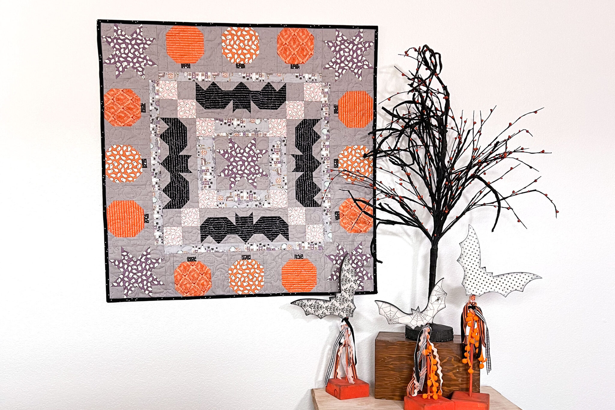 Learn to Sew a quick and fun Halloween Table Topper